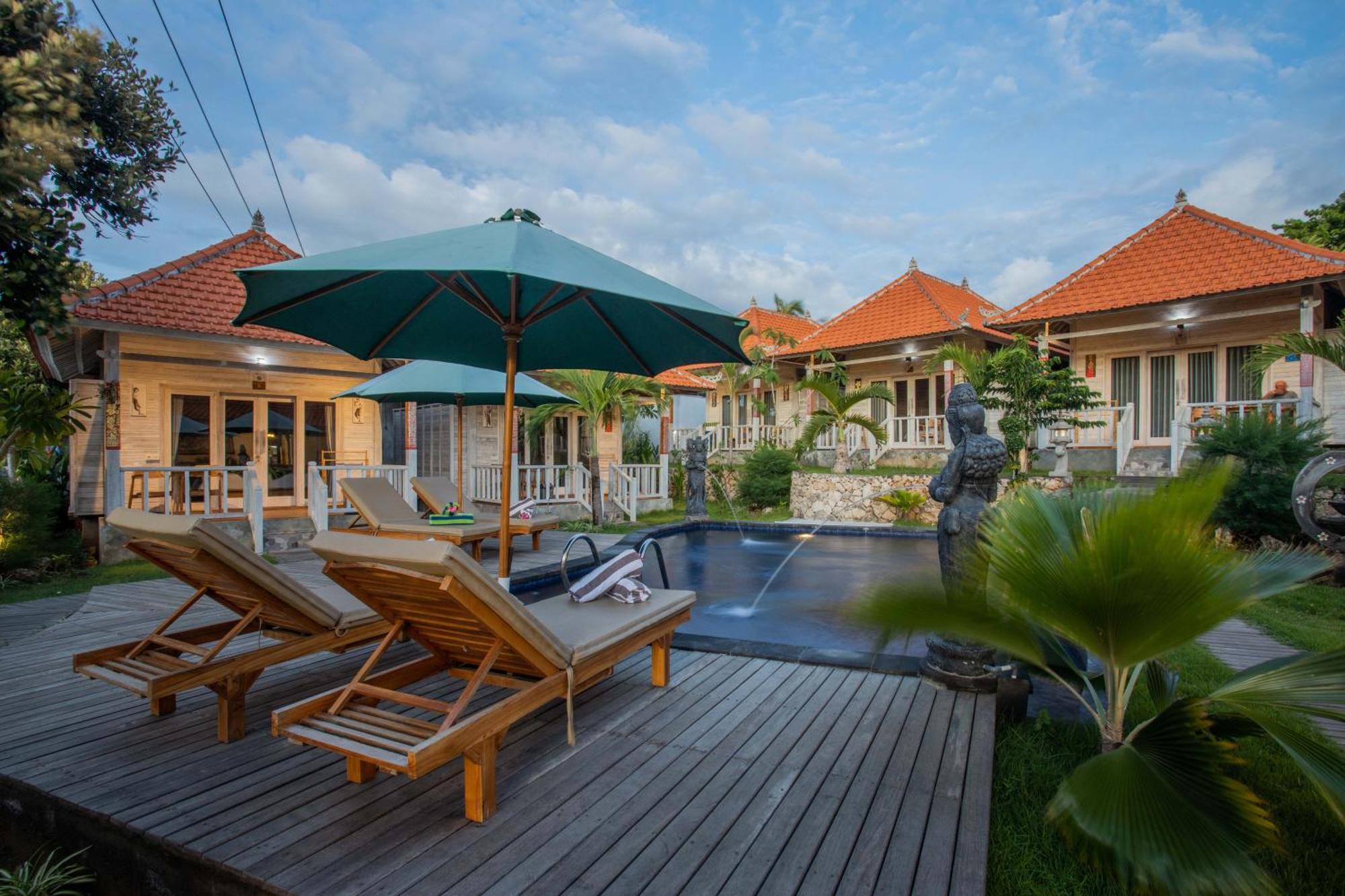 Blue Sky Villa Ceningan Lembongan Exterior foto