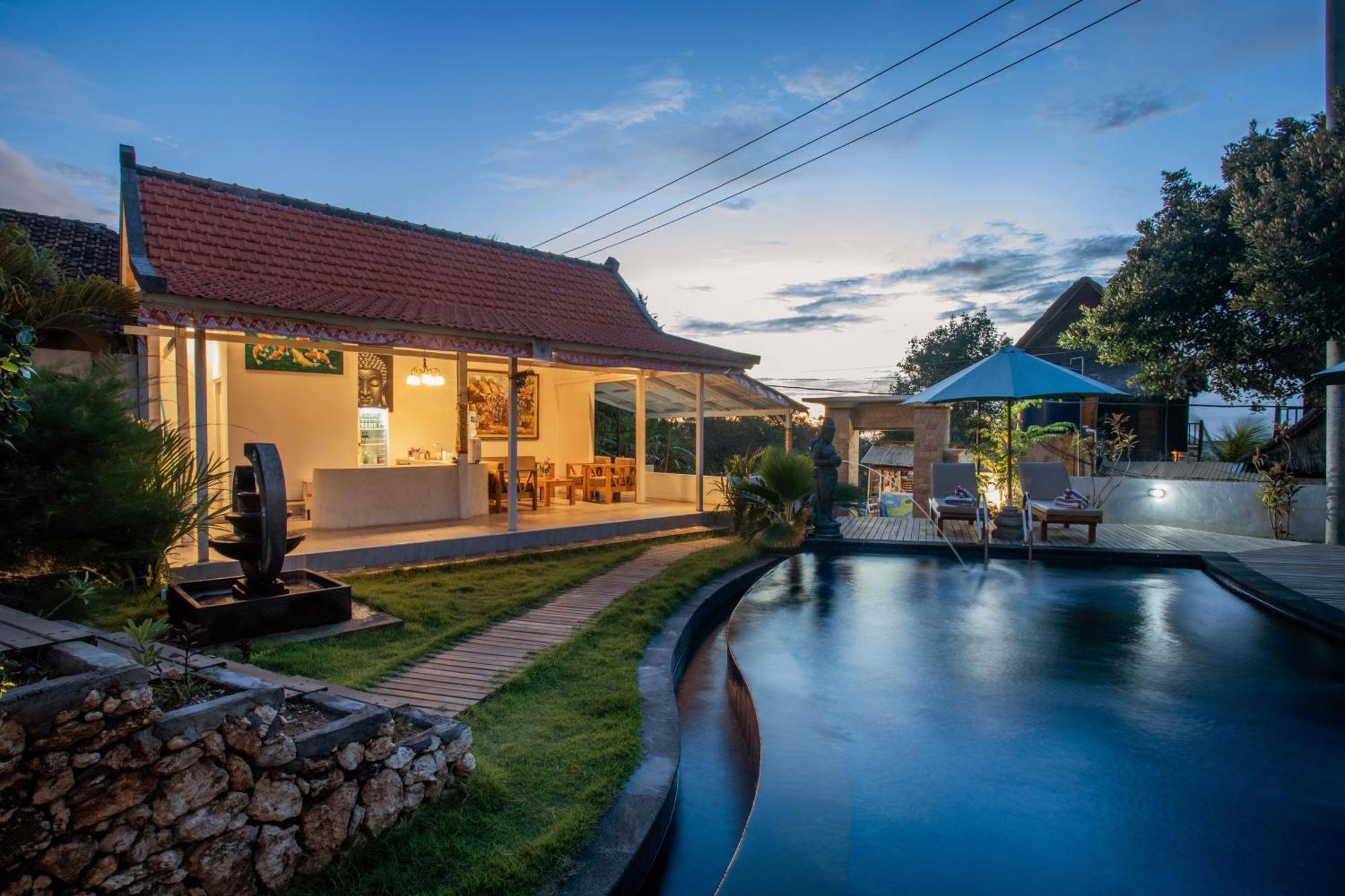 Blue Sky Villa Ceningan Lembongan Exterior foto