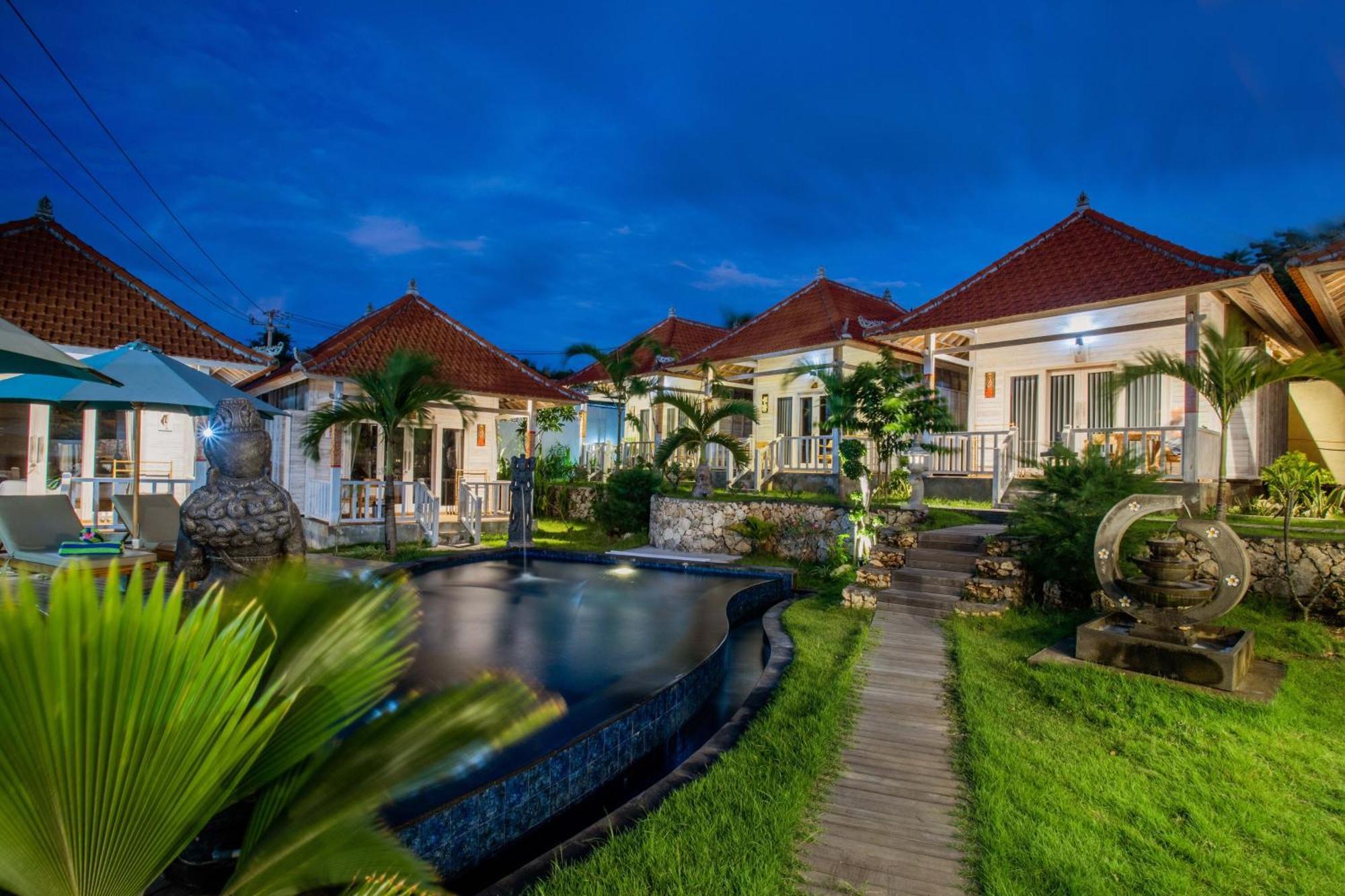 Blue Sky Villa Ceningan Lembongan Exterior foto
