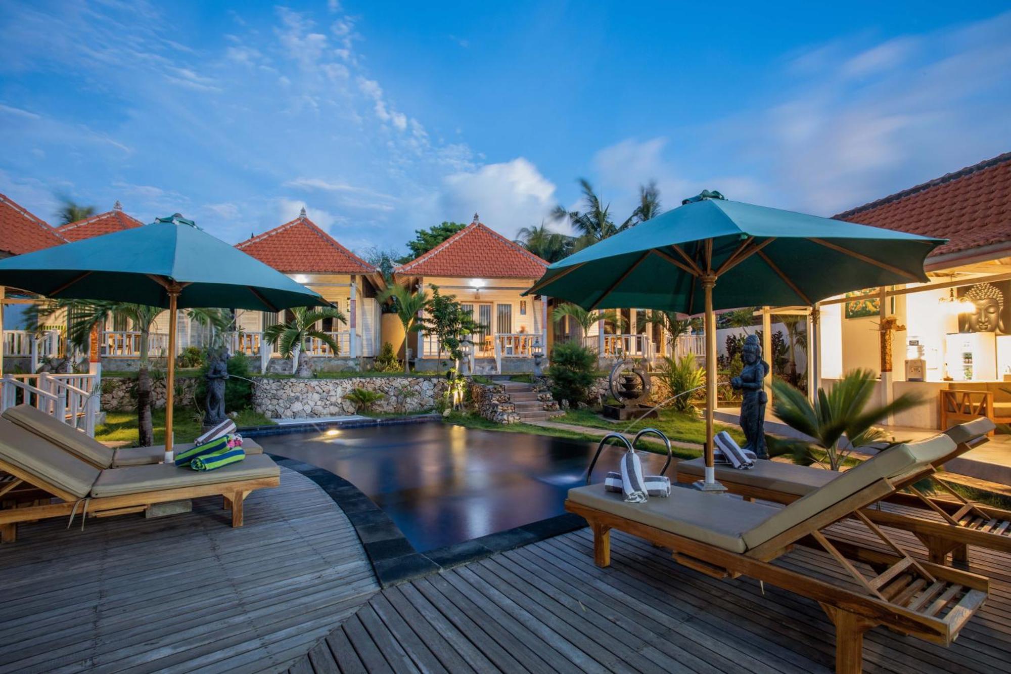 Blue Sky Villa Ceningan Lembongan Exterior foto